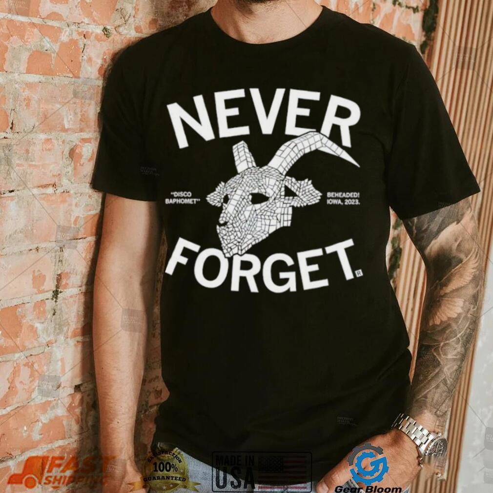 Never Forget Disco Baphomet shirt Never Forget Disco Baphomet shirt