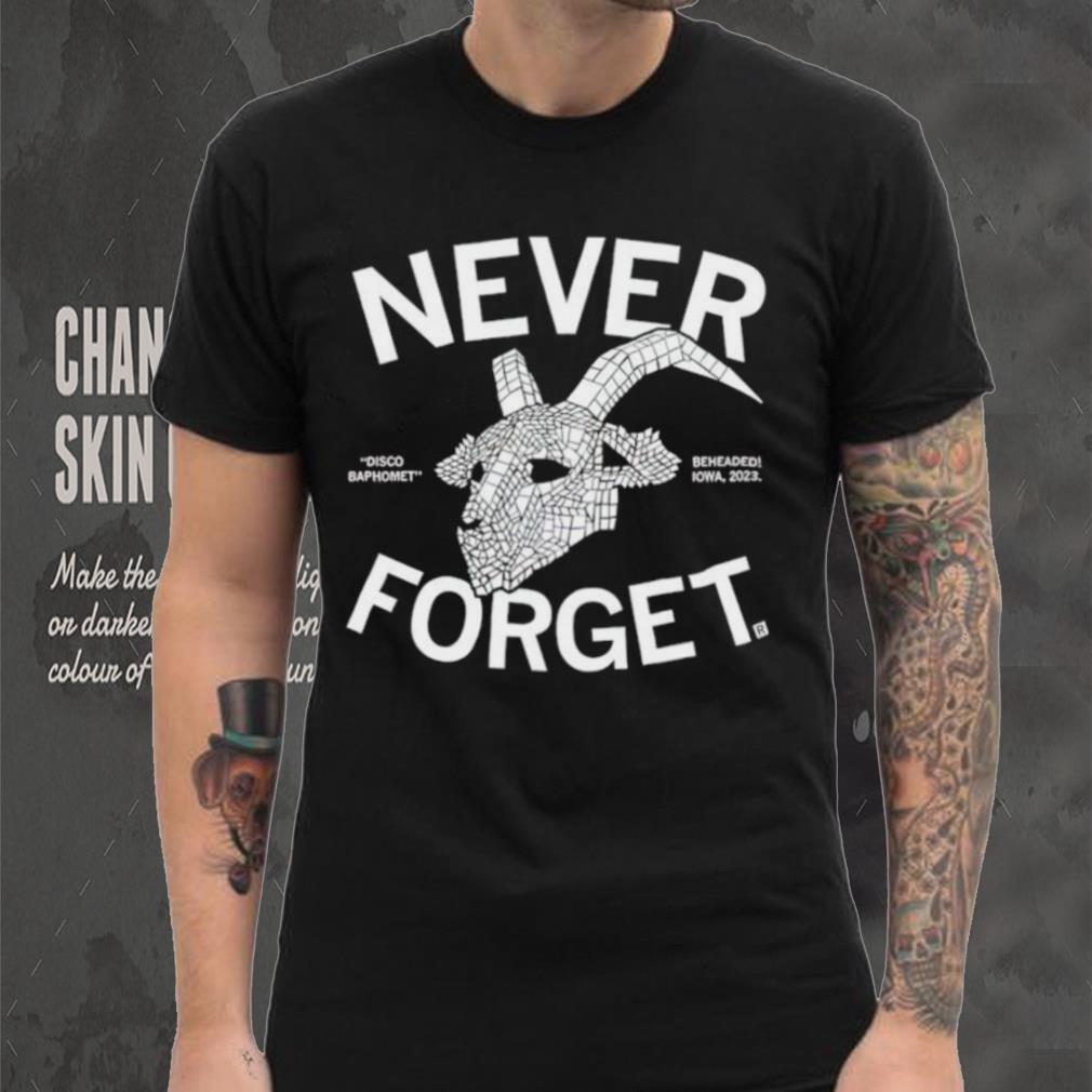 Never Forget Disco Baphomet shirt Never Forget Disco Baphomet shirt