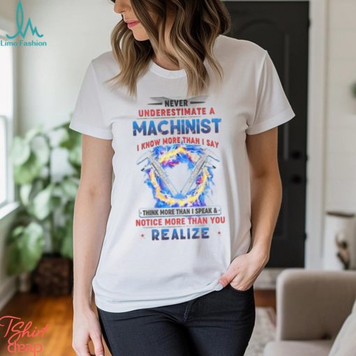 Never Underestimate A Machinist Shirt