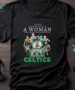 Never Underestimate A Woman Who Understands Basketball And Loves Boston Celtics Shirt