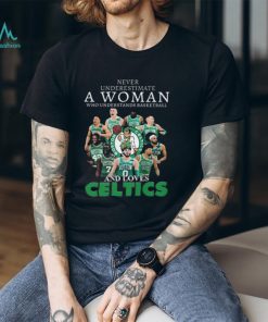 Never Underestimate A Woman Who Understands Basketball And Loves Boston Celtics Shirt