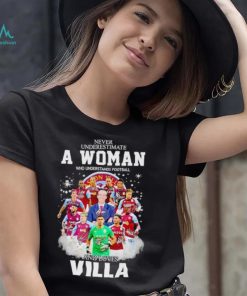 Never underestimate a woman who understands football and loves Villa signatures shirt