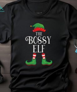 New Bossy Elf Matching Group Xmas Funny Family Christmas T Shirts