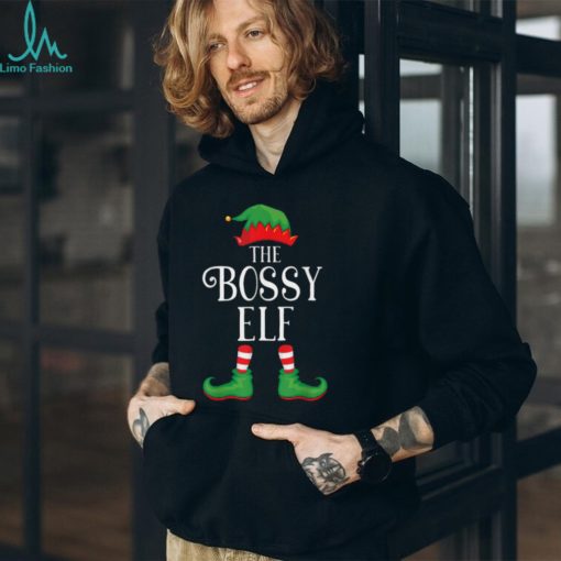New Bossy Elf Matching Group Xmas Funny Family Christmas T Shirts