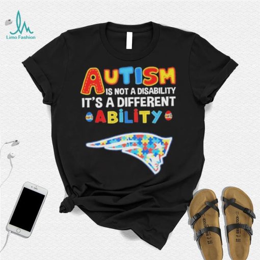 New England Patriots NFL Autism Is Not A Disability 2024 Shirt