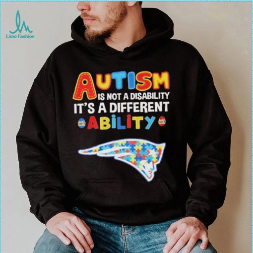 New England Patriots NFL Autism Is Not A Disability 2024 Shirt