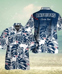 New England Patriots Short Sleeve Button Up Tropical Hawaiian Shirt VER01