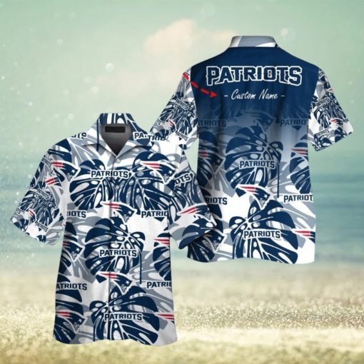 New England Patriots Short Sleeve Button Up Tropical Hawaiian Shirt VER01