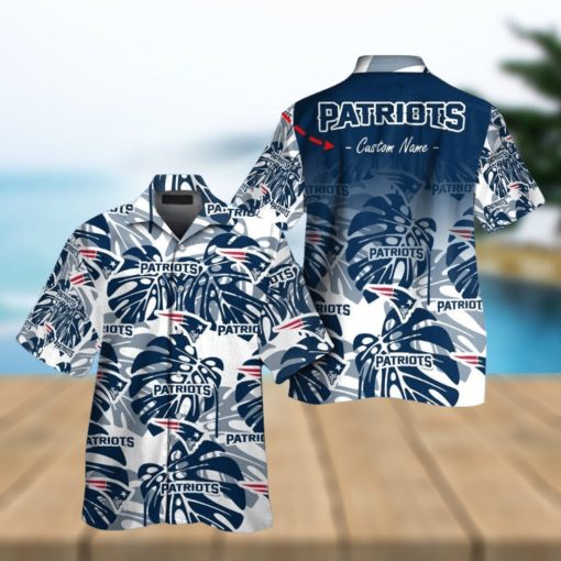 New England Patriots Short Sleeve Button Up Tropical Hawaiian Shirt VER01