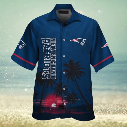 New England Patriots Short Sleeve Button Up Tropical Hawaiian Shirt VER011