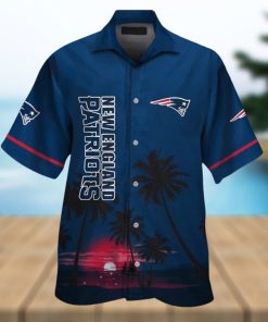 New England Patriots Short Sleeve Button Up Tropical Hawaiian Shirt VER011