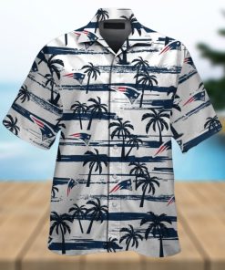 New England Patriots Short Sleeve Button Up Tropical Hawaiian Shirt VER012