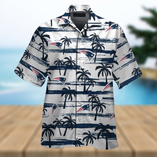 New England Patriots Short Sleeve Button Up Tropical Hawaiian Shirt VER012