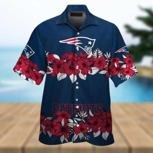 New England Patriots Short Sleeve Button Up Tropical Hawaiian Shirt VER014New England Patriots Short Sleeve Button Up Tropical Hawaiian Shirt VER014