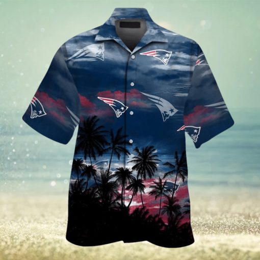 New England Patriots Short Sleeve Button Up Tropical Hawaiian Shirt VER017