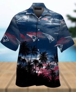 New England Patriots Short Sleeve Button Up Tropical Hawaiian Shirt VER017