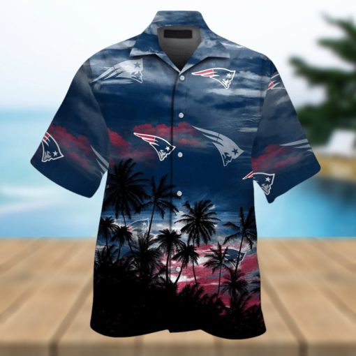 New England Patriots Short Sleeve Button Up Tropical Hawaiian Shirt VER017