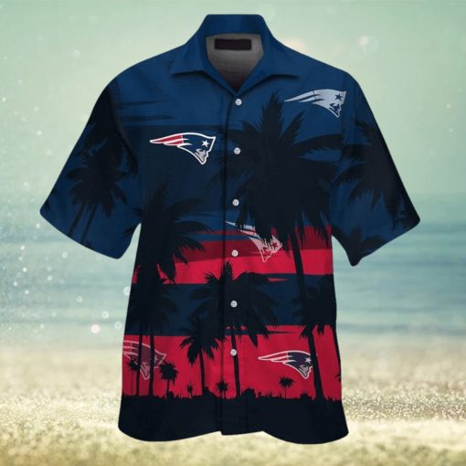 New England Patriots Short Sleeve Button Up Tropical Hawaiian Shirt VER019