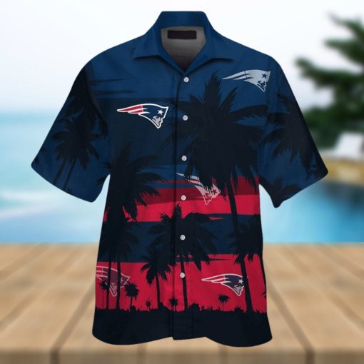 New England Patriots Short Sleeve Button Up Tropical Hawaiian Shirt VER019