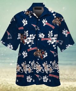 New England Patriots Short Sleeve Button Up Tropical Hawaiian Shirt VER026