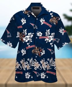 New England Patriots Short Sleeve Button Up Tropical Hawaiian Shirt VER026