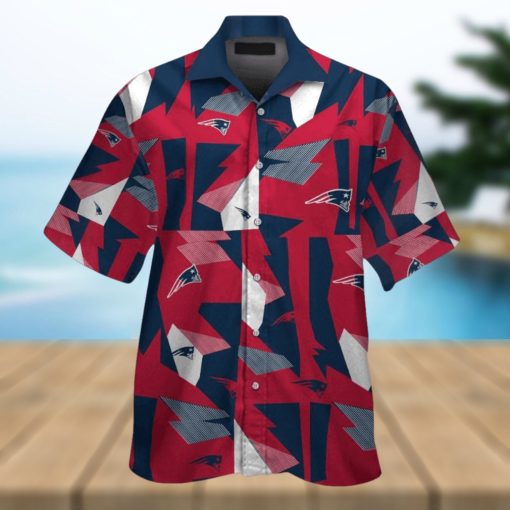 New England Patriots Short Sleeve Button Up Tropical Hawaiian Shirt VER030