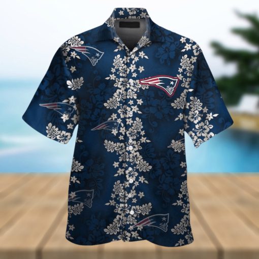 New England Patriots Short Sleeve Button Up Tropical Hawaiian Shirt VER06