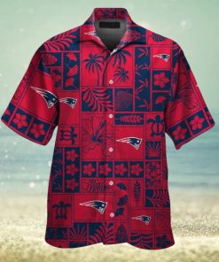 New England Patriots Short Sleeve Button Up Tropical Hawaiian Shirt VER09