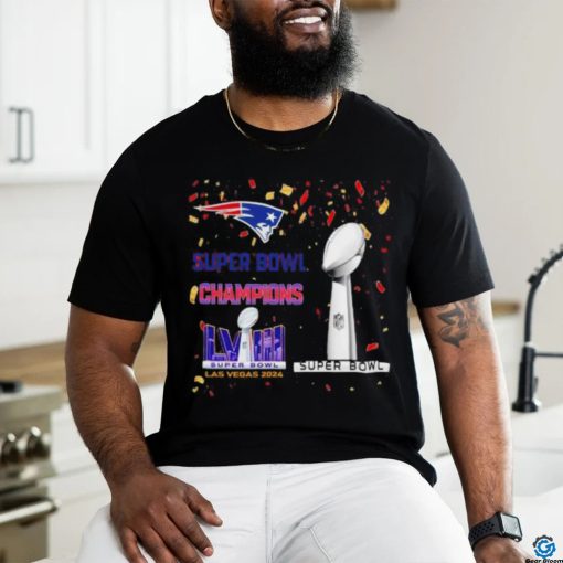 New England Patriots Super Bowl champions LVIII Las Vegas 2024 shirt