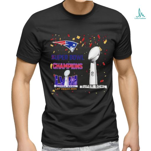 New England Patriots Super Bowl champions LVIII Las Vegas 2024 shirt