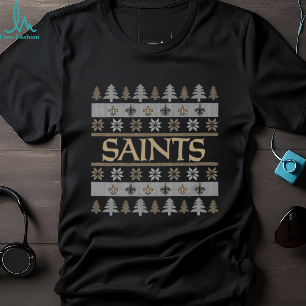 New Orleans Saints Holiday Christmas Tree T Shirt New Orleans Saints Holiday Christmas Tree T Shirt
