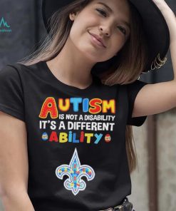 New Orleans Saints NFL Autism Is Not A Disability 2024 Shirt