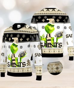 New Orleans Saints NFL Grinch Ugly Christmas Sweater Xmas 3D Printed Christmas Sweater Gift