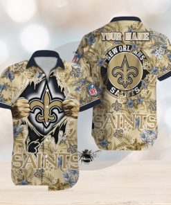 New Orleans Saints NFL Hawaiian Shirt Custom Name For Fans