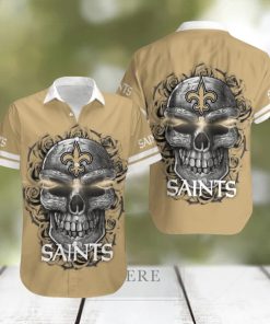 New Orleans Saints Skull 3D Hawaiian Shirt Summer Collection