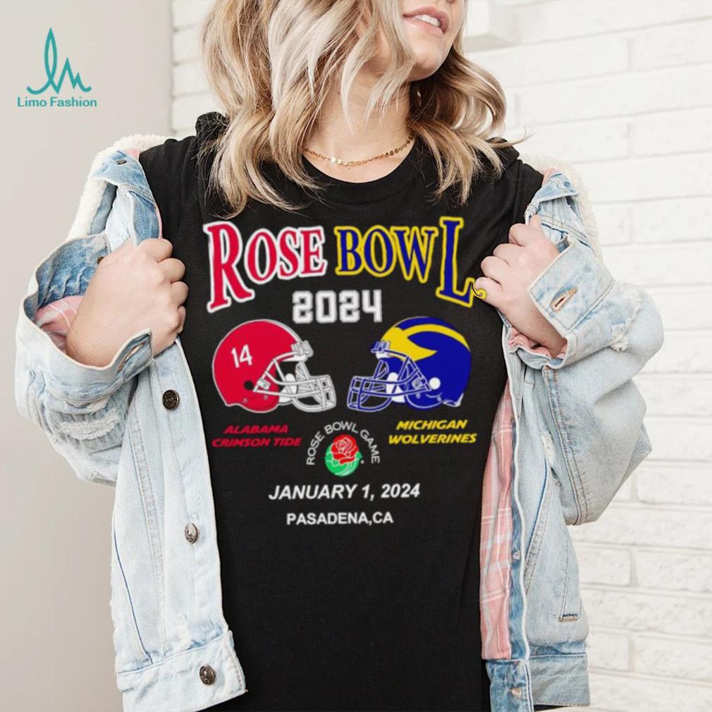 New Rose Bowl 2024 Alabama Crimson Tide vs Michigan Wolverines January 1 shirt New Rose Bowl 2024 Alabama Crimson Tide vs Michigan Wolverines January 1 shirt