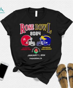New Rose Bowl 2024 Alabama Crimson Tide vs Michigan Wolverines January 1 shirt