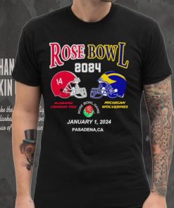 New Rose Bowl 2024 Alabama Crimson Tide vs Michigan Wolverines January 1 shirt