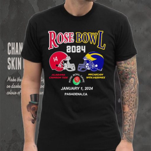 New Rose Bowl 2024 Alabama Crimson Tide vs Michigan Wolverines January 1 shirt