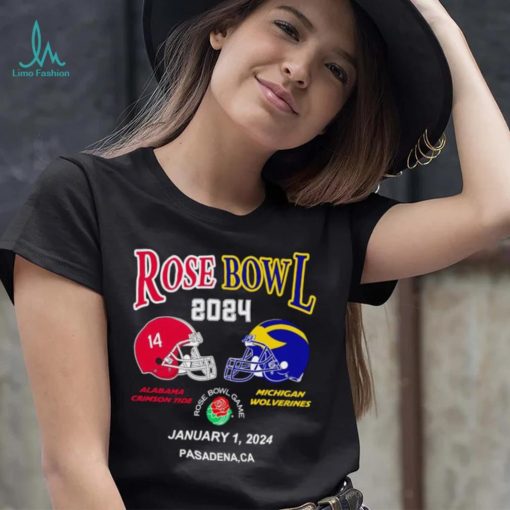 New Rose Bowl 2024 Alabama Crimson Tide vs Michigan Wolverines January 1 shirt
