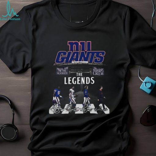 New York Gians Thank You For The Memories Big Blue Wrecking The Legends T Shirt