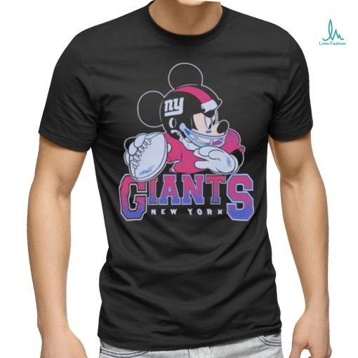 New York Giants Junk Food Scarlet Disney Mickey QB T Shirt