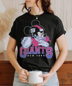 New York Giants Junk Food Scarlet Disney Mickey QB T Shirt