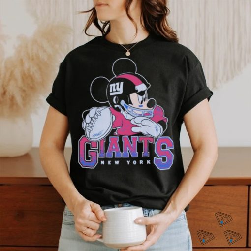 New York Giants Junk Food Scarlet Disney Mickey QB T Shirt