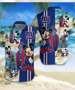 New York Giants Mickey Mouse Hawaiian Shirt