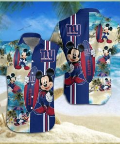 New York Giants Mickey Mouse Hawaiian Shirt