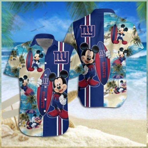 New York Giants Mickey Mouse Hawaiian Shirt