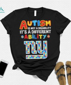 New York Giants NFL Autism Is Not A Disability 2024 Shirt