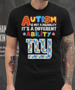 New York Giants NFL Autism Is Not A Disability 2024 Shirt