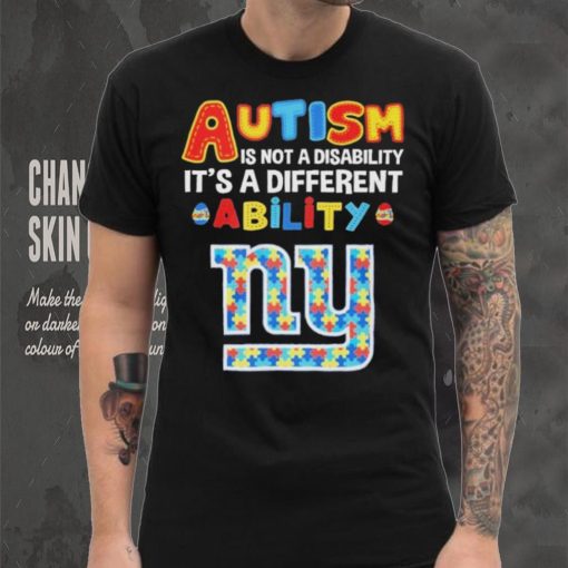 New York Giants NFL Autism Is Not A Disability 2024 Shirt